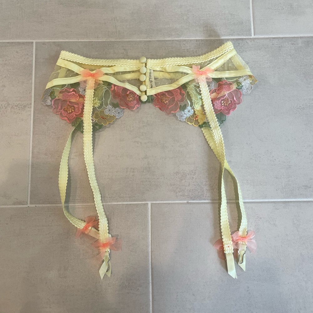 For love and lemons daisy eyelit garter belt